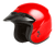 GMAX Of 2 Open Face Helmet in Red, Small - DOT Approved Motorcycle Helmet with Removable CoolMAX® Liner
