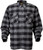 Scorpion EXO Covert Moto Flannel Black/Grey 3X - Protective Riding Shirt with Kevlar Lining