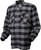 Scorpion EXO Covert Moto Flannel Black/Grey 3X - Protective Riding Shirt with Kevlar Lining