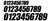 D-COR #6 Black 7 Slash Series Motorcycle Number Plates (3 Pack)