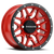RACELINE Krank Wheel 14x7 4/156 5+2 ( +10mm) Black and Red for ATV/UTV