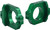 WORKS Elite Kaw/Suz Green Axle Blocks - CNC Machined Titanium Rear Conversion Kit