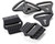 POD Kx 2.0 Strap Clip & Loop Set Black - Part Number KP341-001-NS