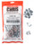 Chris Products Chrome Plated License Plate Fasteners 100 Pack (Part Number: CHB100)