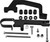 PowerMadd Hayes Brake Snowmobile Handguard Mount Kit - Part 34454