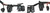HardDrive Hbar Switch Kit Black/White Letters for Harley Softail 2007-2013 and 2011-2013 FX Models Part 370200