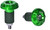 PUIG 6222V Bar Ends Race Universal Green for Motorcycle Handlebars