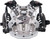 Fly Racing Convertible II Mini Roost Kids Chest Protector - Clear/Silver, Part #8001000032