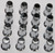 ITP ALUG11BX 16-Pack 3/8 inch Chrome Flat Base Lug Nuts