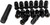 AWC RLUG-CS20B 12mm x 1.50 Lock Style Lug Nuts with Key – Black, Pack of 16