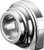 HardDrive Throttle Clamp Double Cable Snap-In Style for 1-Inch Handlebars - Chrome, Part #53388