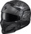 Scorpion EXO Covert Incursion Black 3X Modular Half Helmet with Removable Mask and Sun Shield