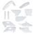 ACERBIS Plastic Kit Full Hus White - Part 2986610002