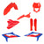 ACERBIS Full Plastic Kit for Beta Models in Red and Blue - Part 2979471228