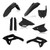 ACERBIS Plastic Kit for Full Honda Models - Hon Black (Part #2861800001)