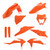 ACERBIS Full Plastic Kit Orange - Model-Specific Motorcycle Body Panel Set