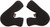 GMAX G046806 Cheek Pads 30mm for Motorcycle Helmets
