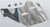 GMAX G046870 Visor with Screws for Colfax MX 46 in White/Blue, Extra Small