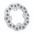 JT JTD2000SC01 Rear Brake Rotor with Self-Cleaning Design for Off-Road Vehicles