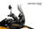 PUIG Windscreen Tour Adjustable Clear for Motorcycle - Part Number 22113W
