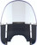 National Cycle Heritage Beaded Windshield with Adjustable Window – Black and Clear Polycarbonate