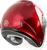 GMAX OF-17 Open Face Helmet in Candy Red with Sun Visor, Model G317095N