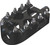 FLO MOTORSPORTS Moto Style Shift Peg Black FPEG-802BLK
