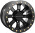 Raceline Mamba Bdlk Wheel 14x7 for UTVs - Blackout Finish with Beadlock Ring
