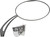 HardDrive 153079 Oval Arrow Mirror in Black