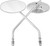 HardDrive Oval Chrome Long Stem Mirror – Universal Fit for Left or Right Side