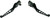 HardDrive 4 Hole Lever Set Black XL 14-17 - Ergonomic Handle Pair