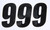 D-COR Number 9 Black 6-inch Racing Number Set - 3 Pack with 3M Adhesive
