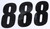 D-COR Number 8 Black 6-Inch Racing Number Pack (Part #45-26-8)