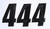 D-COR 45-24-4 Number 4 Black Vinyl Decals - 3 Pack