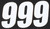 D-COR Number 9 White 6-Inch Decals (3-Pack) - Impact Style Race Font