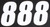 D-COR Number 8 White 6-Inch Racing Number Plates (3-Pack)