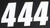 D-COR Number 4 White 6-inch Racing Vinyl Numbers (3-Pack) - Part 45-16-4