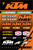D-COR KTM 2 Decal Sheet Part 40-30-101 for Motorcycles and Equipment