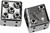 HardDrive W99-6217C Chrome Dice Valve Stem Caps (Pair)