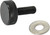HardDrive Knurled Seat Knob 1/4-20 Black - Model 05-330BK