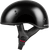 GMAX HH-45 Half Helmet Naked Black XL – Lightweight DOT Approved Motorcycle Helmet with Removable COOLMAX® Interior