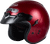GMAX GM-32 Open Face Helmet Candy Red Medium with Sun Visor and Ventilation
