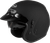 GMAX GM-32 Matte Black Open Face Helmet with Sun Visor and Ventilation System