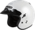 GMAX GM-32 Open Face Helmet Pearl White XL with Sun Visor and Ventilation
