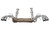 Chevrolet C8 Corvette SOUL Valved Exhaust System - Brushed / Dual Wall 4″ Slash Cut