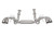 Chevrolet C8 Corvette SOUL Valved Exhaust System - Brushed / Dual Wall 4″ Slash Cut