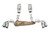 Chevrolet C8 Corvette SOUL Sport Exhaust Package - Brushed / Dual Wall 4″ Straight Cut