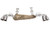 Chevrolet C8 Corvette SOUL Performance Rear Exhaust System - Brushed / Dual Wall 4″ Slash Cut