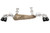 Chevrolet C8 Corvette SOUL Performance Rear Exhaust System - Polished Chrome / Dual Wall 4″ Straight Cut