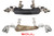 Chevrolet C8 Corvette SOUL Performance Rear Exhaust System - Polished Chrome / Dual Wall 4″ Slash Cut